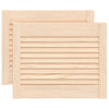 Porte di armadietti Vidaxl con doghe 2 pezzi 39.5x49,4 cm Pino solido