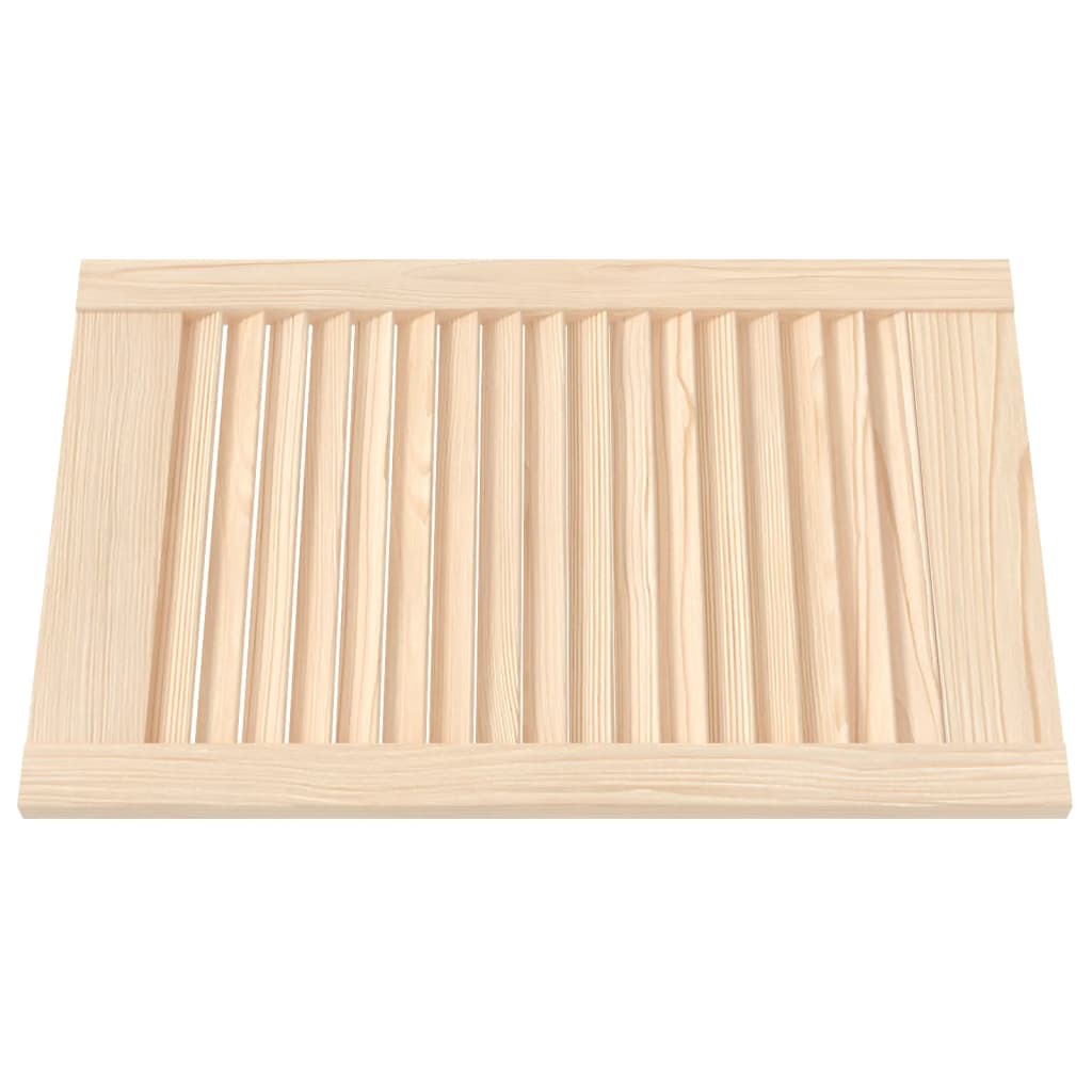 Porte di armadietti Vidaxl con stecche 2 pezzi 61.5x39,4 cm Pino solido