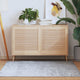 Porte di armadietti Vidaxl con doghe 2 pezzi 61.5x59,4 cm pino solido