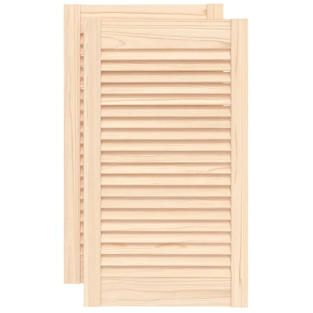 Porte di armadietti Vidaxl con doghe 2 pezzi 69x39,4 cm pino solido