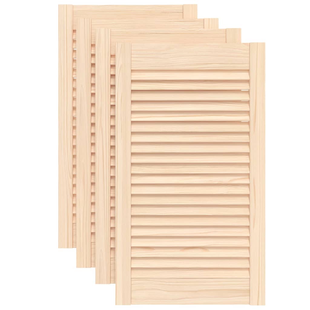 Porte di armadietto Vidaxl con doghe 4 pezzi 69x39,4 cm Pinna solida