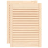 Vidaxl kastdeuren met lamellen 2 st 69x49,4 cm massief grenenhout