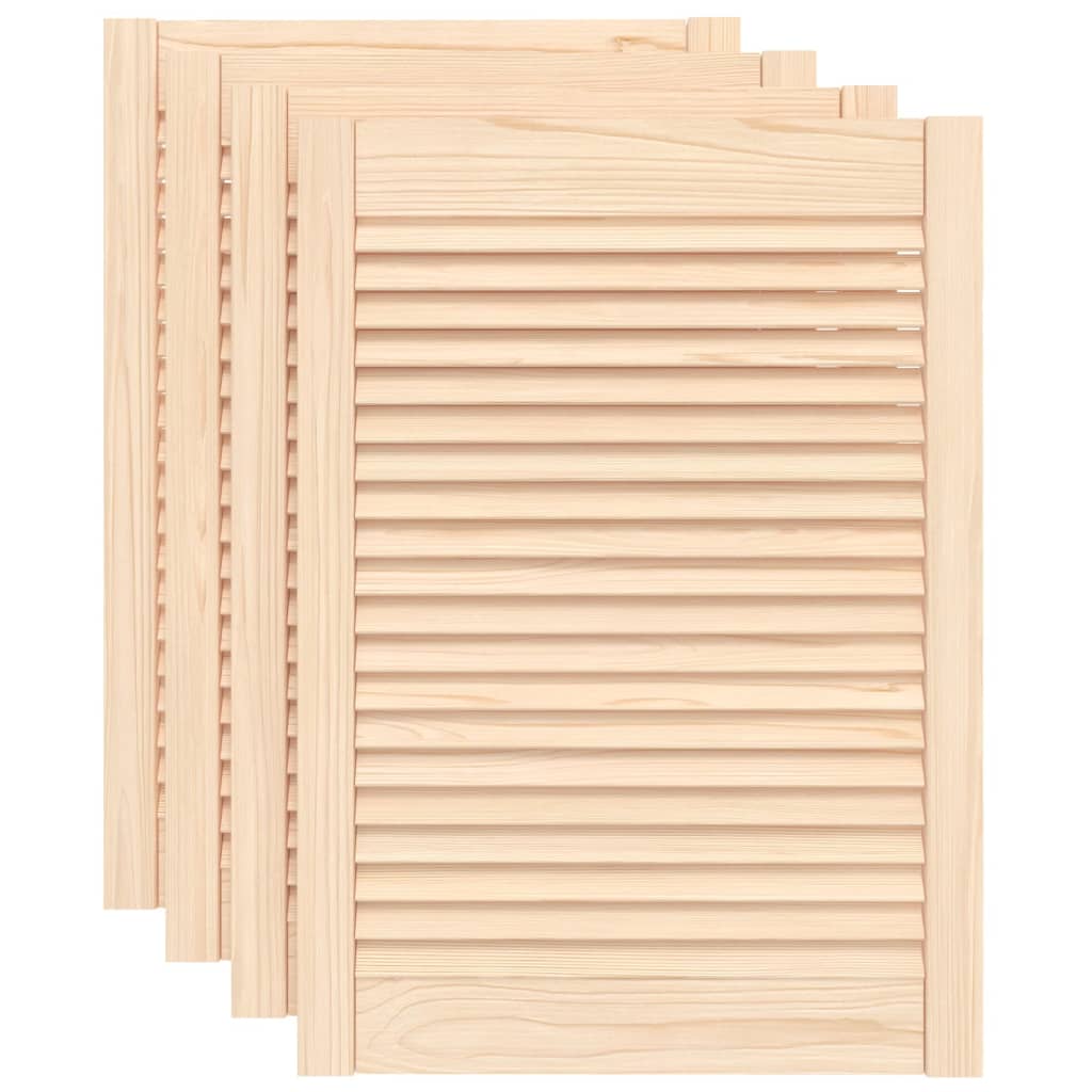 Porte di armadietto Vidaxl con doghe 4 pezzi 69x49,4 cm Pinna solida