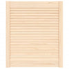 Vidaxl kastdeur met lamellen 69x59,4 cm massief grenenhout