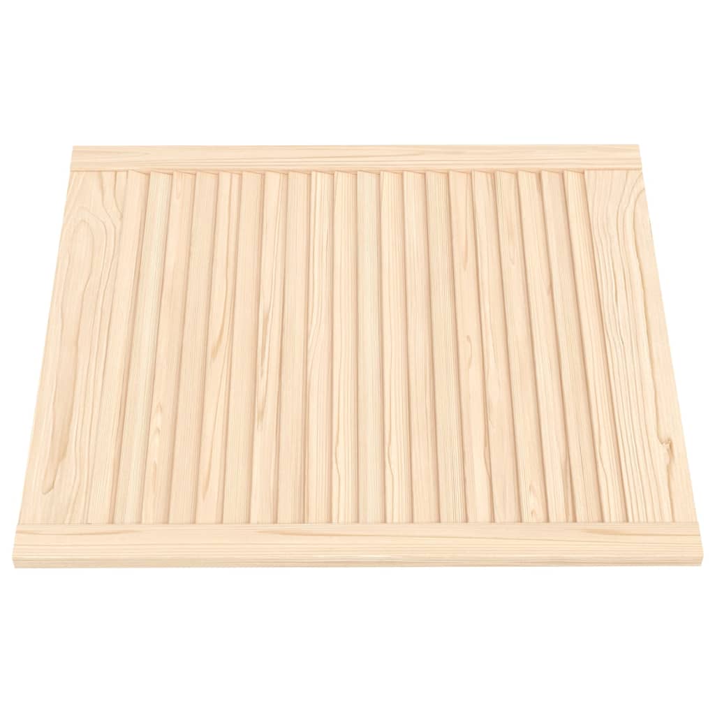 Porte di armadietti Vidaxl con stecche da 4 pezzi 69x59,4 cm pino solido