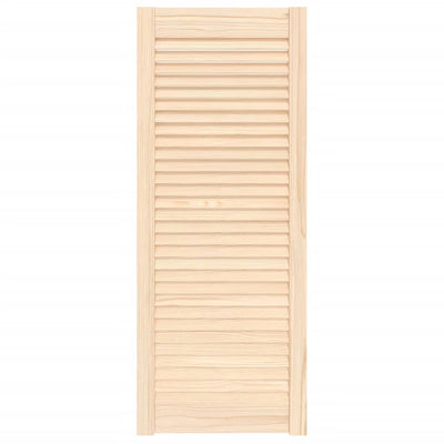 Vidaxl kastdeur met lamellen 99,3x39,4 cm massief grenenhout