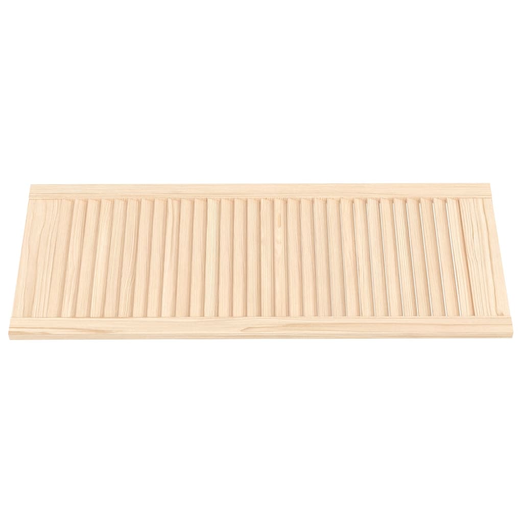 Porte di armadietto Vidaxl con stecche da 4 pezzi 99.3x39,4 cm Pino solido