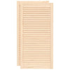 Vidaxl kastdeuren met lamellen 2 st 99,3x49,4 cm massief grenenhout