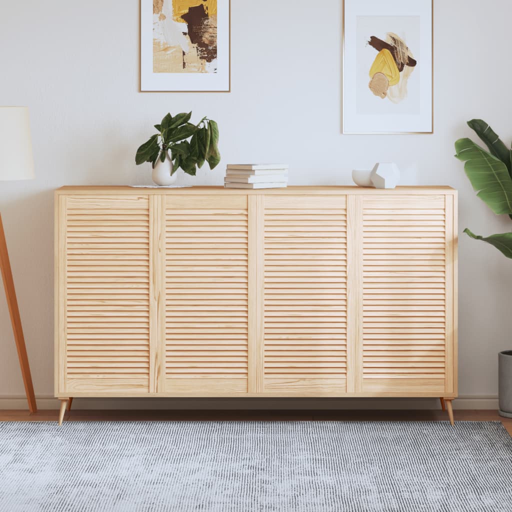 Porte di armadietti Vidaxl con stecche da 4 pezzi 99.3x49,4 cm Pino solido