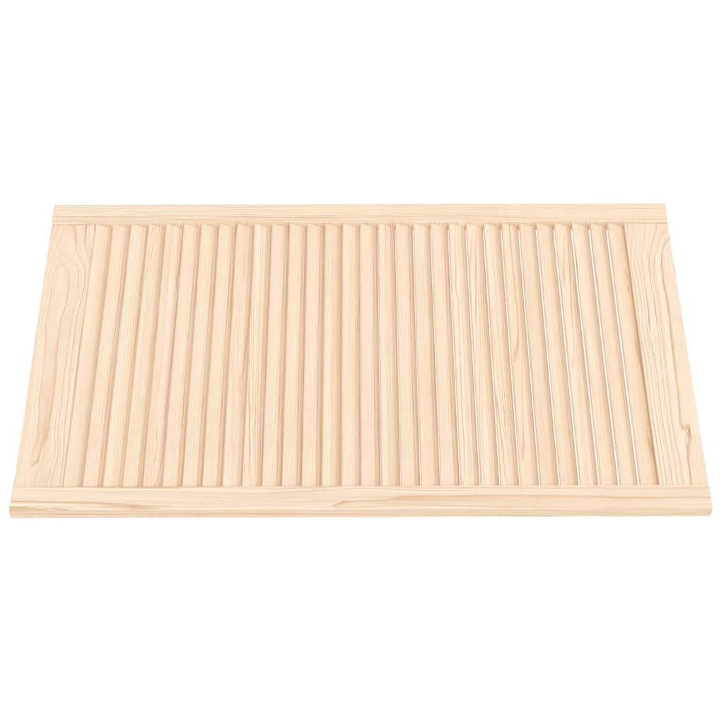 Porte di armadietti Vidaxl con stecche da 4 pezzi 99.3x59,4 cm pino solido