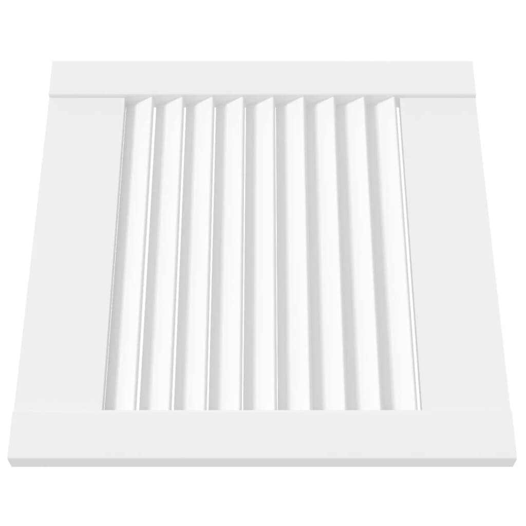 Puerta del gabinete Vidaxl con listones de 39.5x39.4 cm de pino sólido blanco