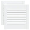 Porte di armadietti Vidaxl con doghe 2 pezzi 39.5x39,4 cm Pino legno bianco