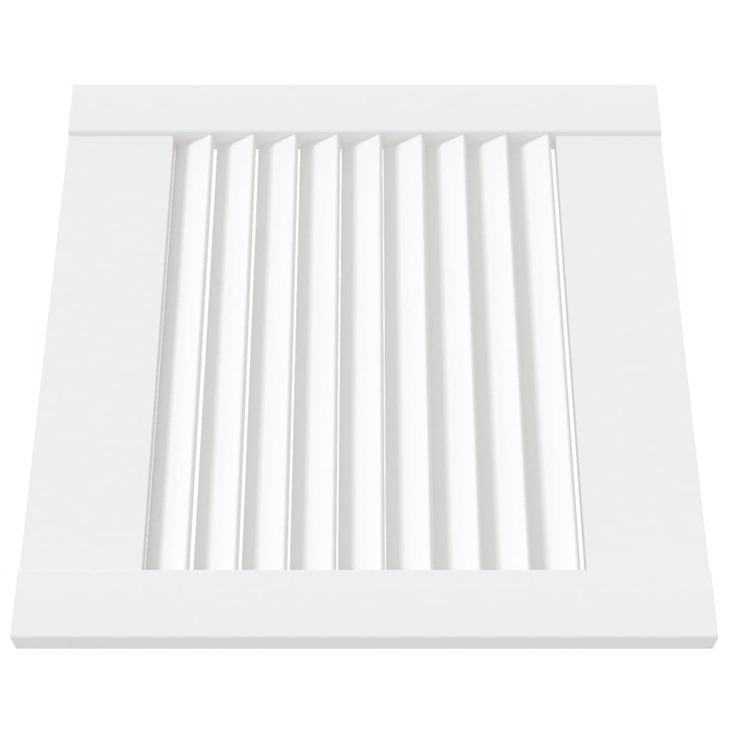 Porte di armadietti Vidaxl con doghe 2 pezzi 39.5x39,4 cm Pino legno bianco