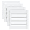 Vidaxl kastdeuren met lamellen 4 st 39,5x39,4 cm grenenhout wit