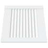 Vidaxl kastdeuren met lamellen 4 st 39,5x39,4 cm grenenhout wit