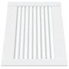 Vidaxl kastdeur met lamellen 39,5x49,4 cm massief grenenhout wit