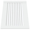 Puertas de gabinete de Vidaxl con listones 4 st 39.5x49.4 cm de madera de pino blanca