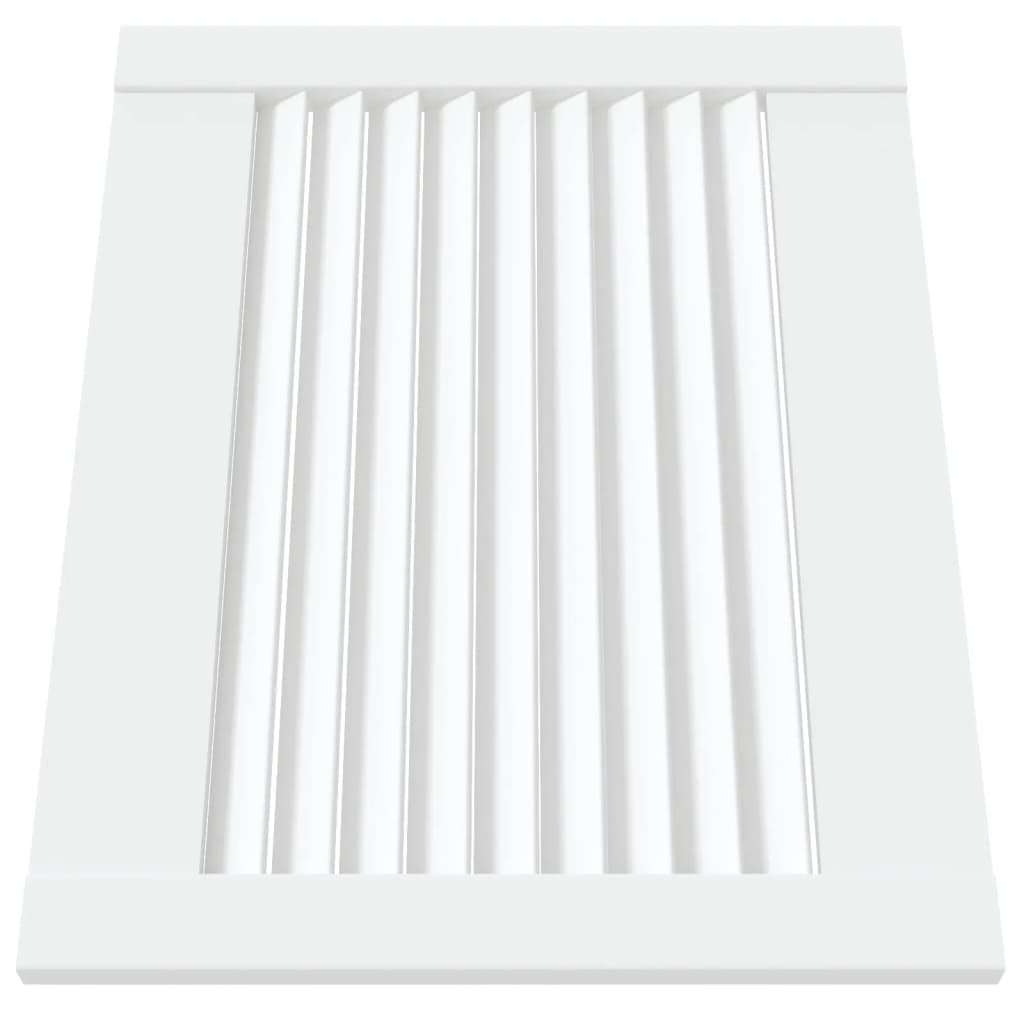 Puertas de gabinete de Vidaxl con listones 4 st 39.5x49.4 cm de madera de pino blanca