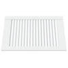 Vidaxl kastdeur met lamellen 61,5x39,4 cm massief grenenhout wit