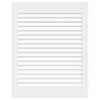 Puerta del gabinete Vidaxl con listones de 61.5x49.4 cm de pino sólido blanco blanco