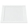Puerta del gabinete Vidaxl con listones de 61.5x49.4 cm de pino sólido blanco blanco