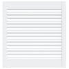 Vidaxl kastdeur met lamellen 61,5x59,4 cm massief grenenhout wit