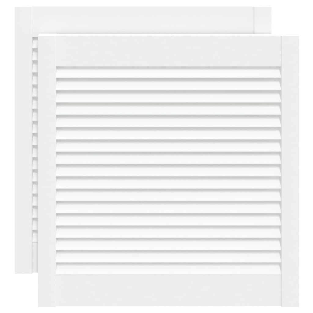 Puertas de gabinete de Vidaxl con listones 2 pcs 61.5x59.4 cm de madera de pino