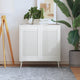 Porte di armadietti Vidaxl con stecche 2 pezzi 69x39,4 cm Pine bianco Solido bianco