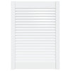 Puerta del gabinete Vidaxl con listones de 69x49.4 cm de pino sólido blanco