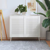 Puertas de gabinete de Vidaxl con listones 2 pcs 69x49.4 cm de pino sólido blanco blanco