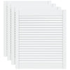 Vidaxl kastdeuren met lamellen 4 st 69x59,4 cm massief grenenhout wit