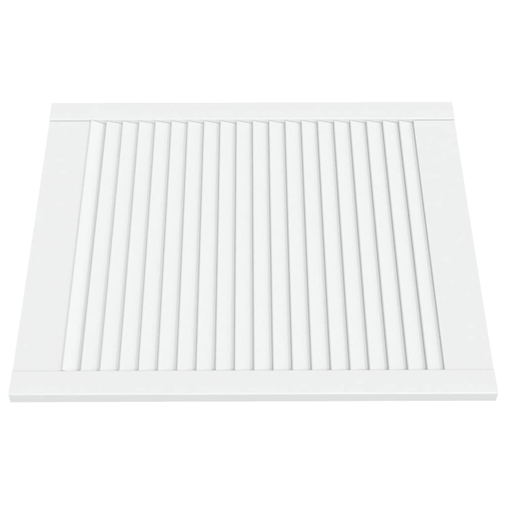 Porte di armadietti Vidaxl con doghe da 4 pezzi 69x59,4 cm Pine bianco bianco