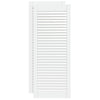 Porte di armadietti Vidaxl con doghe 2 pezzi 99.3x39,4 cm Pino legno bianco