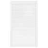 Puerta del gabinete Vidaxl con listones de 99.3x59.4 cm de pino sólido blanco