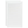 Porte di armadietti Vidaxl con stecche 2 pezzi 99.3x59,4 cm Pino legno bianco