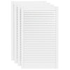 Vidaxl kastdeuren met lamellen 4 st 99,3x59,4 cm grenenhout wit