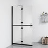 Vidaxl Walk-In Show-In Wall Collapsible 70x190 cm ESG-Glas Mat