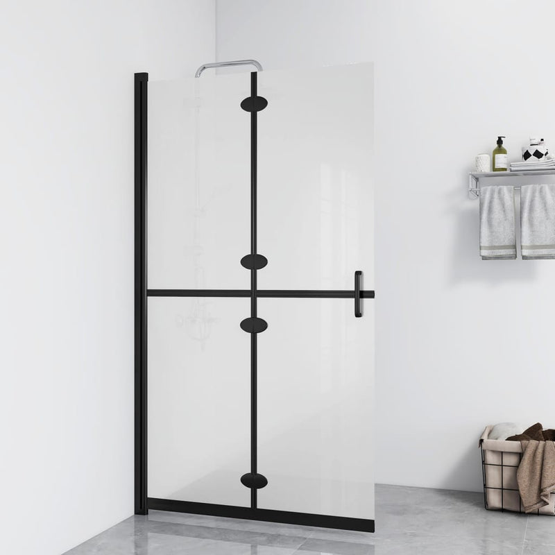 Vidaxl Walk-in Walk-In Wall Collapsible 90x190 cm tappetino ESG-glas