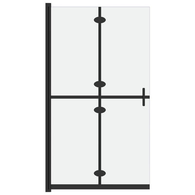 Vidaxl Walk-In Shower Wall Plegable 100x190 cm ESG-Glas Mat