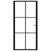 Vidaxl Porta interna 102.5x201.5 cm ESG Glass e nero in alluminio