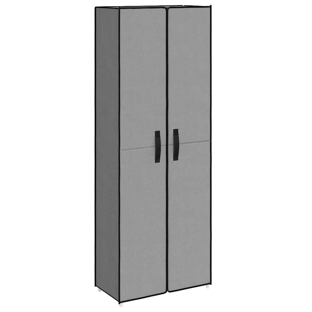Armadio da scarpe Vidaxl 60x30x166 cm tessuto grigio