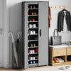 Armadio da scarpe Vidaxl 60x30x166 cm tessuto grigio