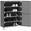 Armadio da scarpe Vidaxl 60x28x90 cm tessuto grigio