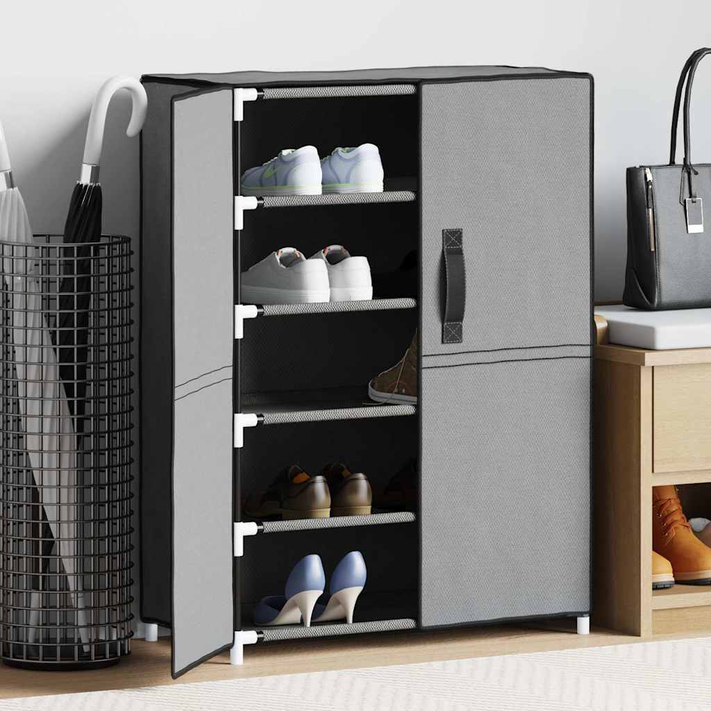 Armadio da scarpe Vidaxl 60x28x90 cm tessuto grigio