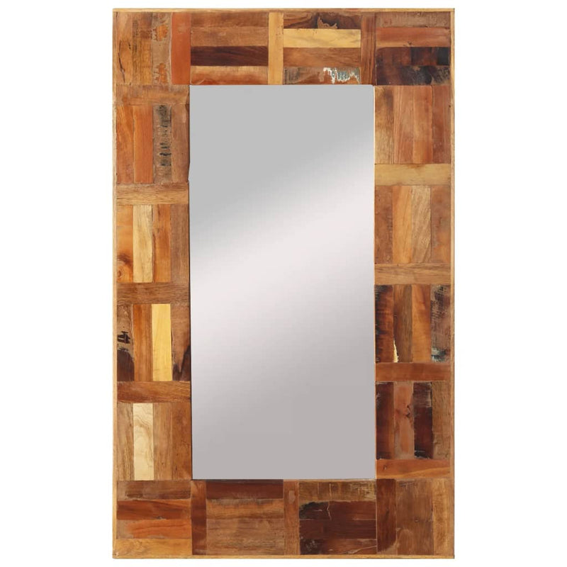 Specchio da parete Vidaxl 50x80 cm Legno riciclato solido
