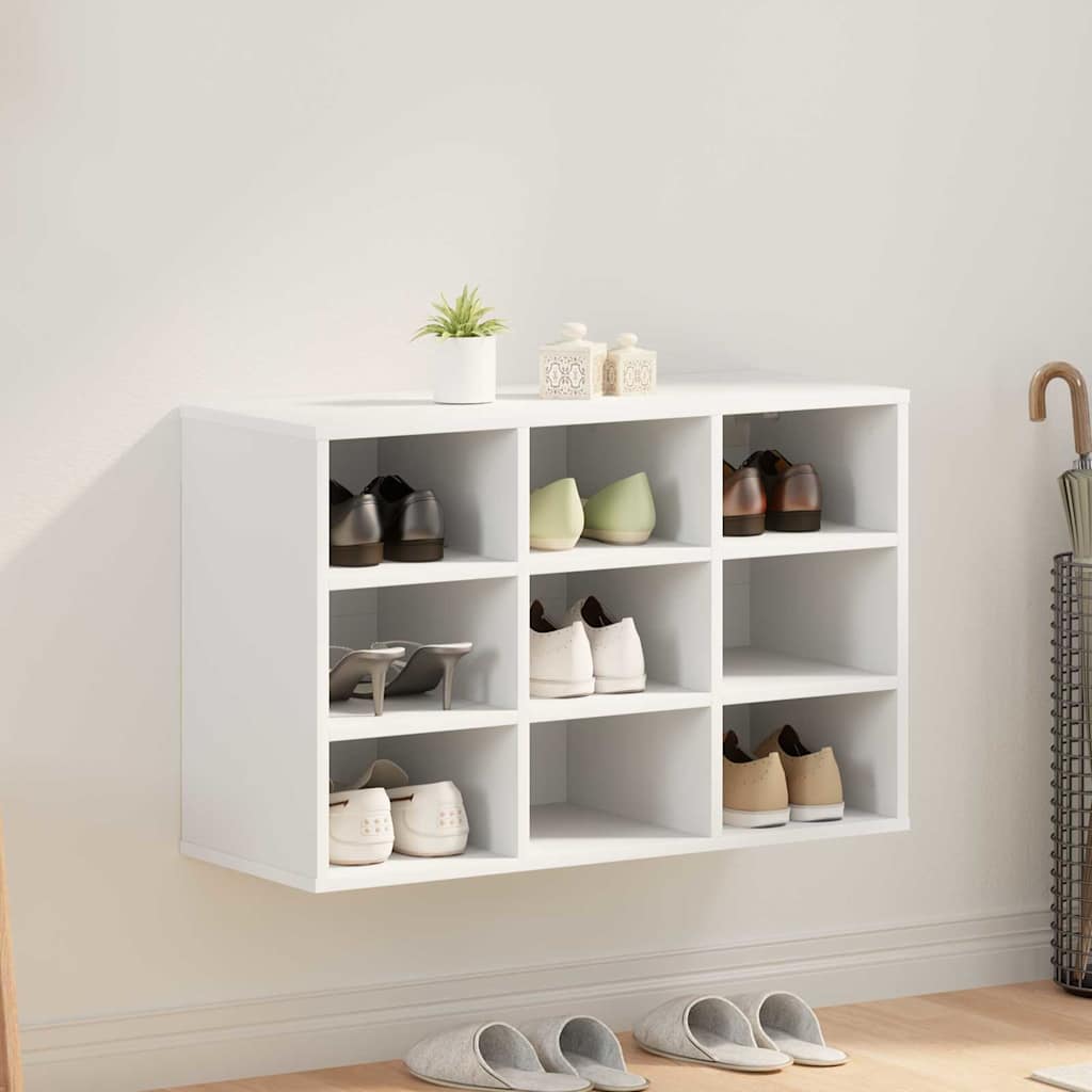 Scarpiera Vidaxx con ripiano bianco 77,5 x 30 x 51 cm in MDF