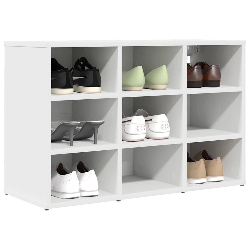Scarpiera Vidaxx con ripiano bianco 77,5 x 30 x 51 cm in MDF