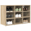Vidaxl schoenenkast sonoma eiken 77,5 x 30 x 51 cm bewerkt hout