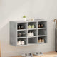 Vidaxl zapatero gris hormigón 77,5 x 30 x 51 cm madera contrachapada