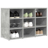 Vidaxl zapatero gris hormigón 77,5 x 30 x 51 cm madera contrachapada